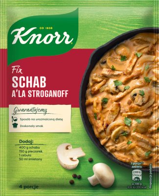 Knorr Fix Schab a la Stroganoff