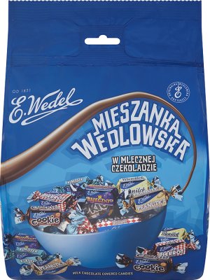 wedlowska mélange de partie dans le lait des bonbons au chocolat
