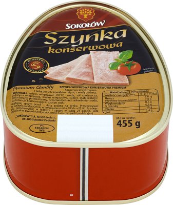 Sokołów Szynka konserwowa Premium, puszka