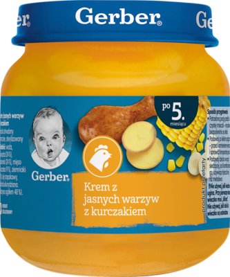 Gerber Obiadek kurczak w kremie z jasnych warzyw