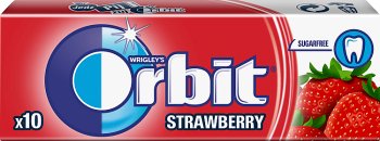 Pastilles orbite de chewing-gum fraise