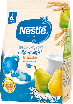 Nestle Kaszka mleczno-ryżowa na dobranoc Gruszka