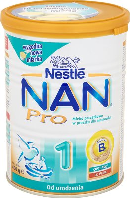 nan pro 1 leche infantil en polvo de bebé