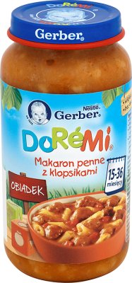 Gerber DoReMi Obiadek Makaron penne z klopsikami
