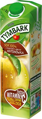 100 % apple juice with pulp Antonówka with addition of vitamin c