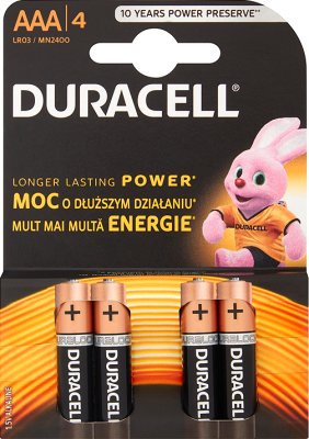 Duracell baterie alkaliczne paluszki mini AAA LR03 1,5V