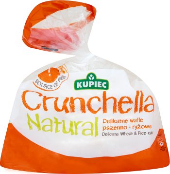 Kupiec Crunchella Natural Lekkie wafle pszenno-ryżowe