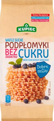 Kupiec Wafle Suche Podpłomyki Delikatesowe Bezcukrowe 16 sztuk