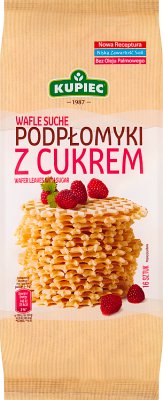 Kupiec Wafle Suche Podpłomyki Delikatesowe z cukrem 16 sztuk