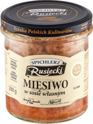 Rusiecki meat in own juice