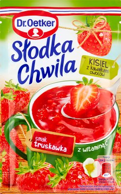 süßen Moment Gelee mit Fruchtstücken Erdbeergeschmack