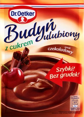 favorite pudding with sugar chocolate flavor