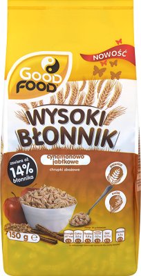 Good Food Wysoki Błonnik chrupki zbożowe cynamonowo jabłkowe