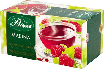 Bifix herbatka owocowa Premium w podwójnych saszetkach Malina