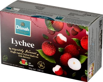 Dilmah Lychee herbata czarna z aromatem owocu liczi