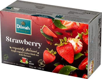 Strawberry tea with flavors of strawberry