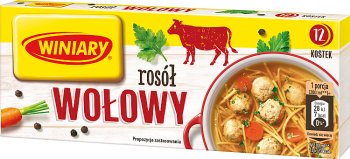 Winiary bulion w kostkach 12 kostek rosół wołowy