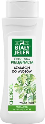 Biały Jeleń Szampon do włosów hipoalergiczny z naturalnym chlorofilem do skóry tłustej, wrażliwej ze skłonnością do alergii