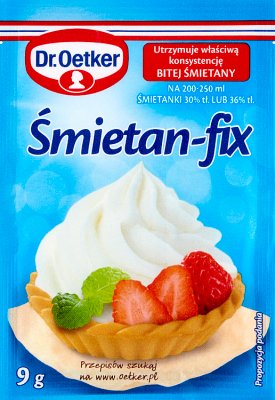 Dr. Oetker crèmes -fix