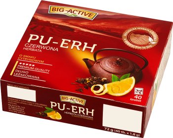 Big-Active Pu-Erh herbata czerwona ekspresowa cytrynowa