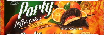 party jaffa orange biscuits with jelly and chocolate