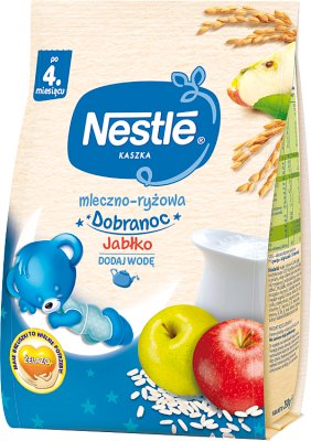 Nestle na dobranoc kaszka mleczno-ryżowa, bifidus jabłko