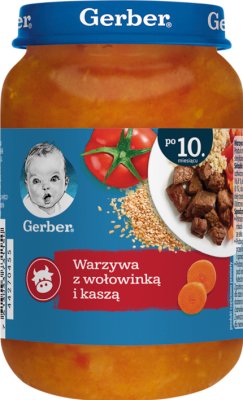 Gerber Kuchnia Polska Obiadek Wołowinka po staropolsku z kaszą