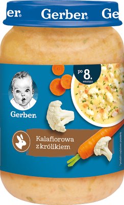 Gerber Kuchnia Polska Domowa Zupka kalafiorowa z królikiem