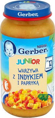 Gerber DoReMi Obiadek  Warzywa z delikatnym indykiem