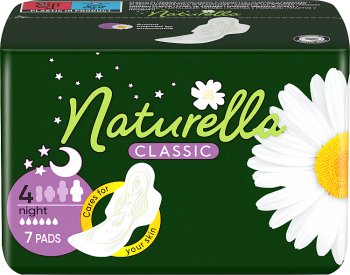 camomile classic night sanitary pads with wings 7 pieces