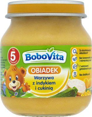 Légumes Obiadek avec dinde et courgettes