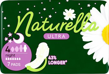 Naturella Ultra Night Zapachowe wkładki higieniczne z kremowym balsamem z rumiankiem