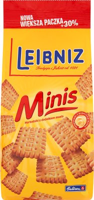 Leibniz Minis herbatniki z dodatkiem masła 30% więcej