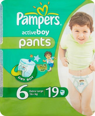 Pampers Active Boy Pants Pieluchomajtki 6 Extra Large 16+ kg