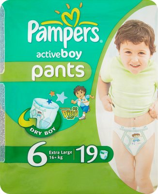 activos pantalones niño 6 pañales extra grande + 16 kg