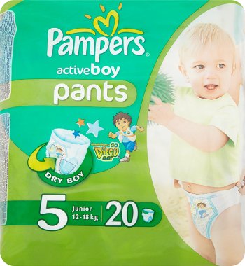 Pampers Active Boy Pants Pieluchomajtki 5 Junior 12-18 kg