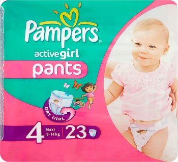 Pampers Active Girl Pants Pieluchomajtki 4 Maxi 9-14 kg