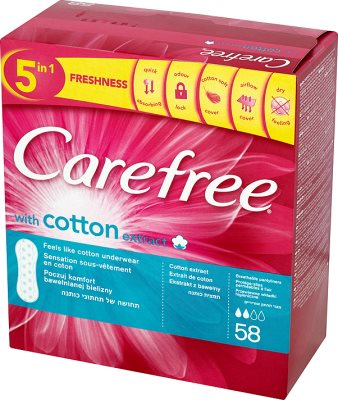 Carefree with cotton extract wkładki higieniczne