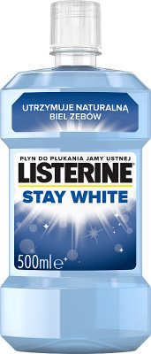 Listerine Stay White bielsze zęby Ochronny płyn do płukania jamy ustnej