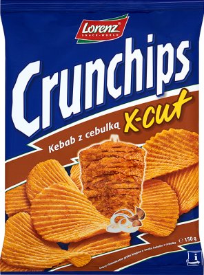 Crunchips chipsy x-cut kebab z cebulką