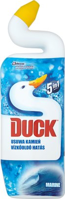 Duck 3in1 liquid into the toilet . 