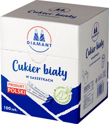 Diamant Cukier biały w saszetkach po 100 sztuk