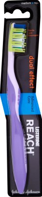 Reach dual effect toothbrush medium , different colors