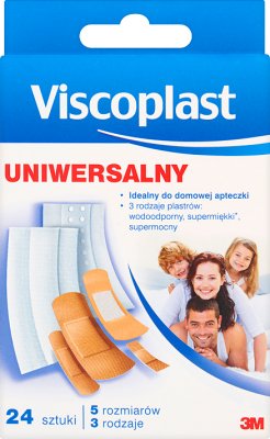 Viscoplast Uniwersalny zestaw hipoalergicznych plastrów różne wielkości