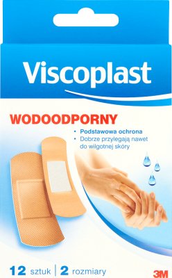 Viscoplast set hypoallergenic waterproof plasters 2 types