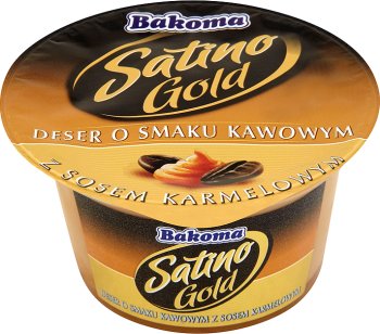 satino Gold Kaffee -Dessert mit Karamellsauce