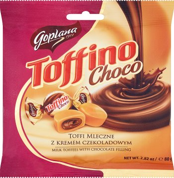 Toffino toffee milk chocolate cream filling