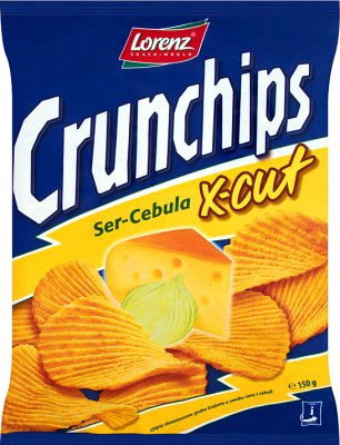 Crunchips chipsy ziemniaczane x-cut ser-cebula
