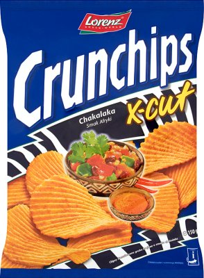 Crunchips X-Cut chipsy ziemniaczane Chakalaka - Smak Afryki