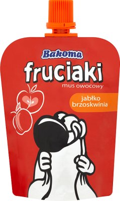 Bakoma fruciaki mus owocowy jabłko- brzoskwinia